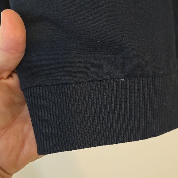 - BALMAIN Crewneck Silver Logo Sweater. Sweatshirt. Size 34 (XS-S) black - Picture 3 of 9